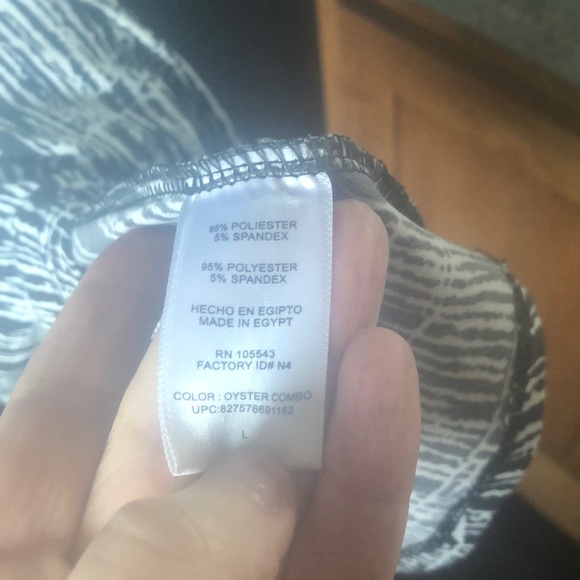 Slimming daisy fuentes black and white twist top l - Picture 5 of 6